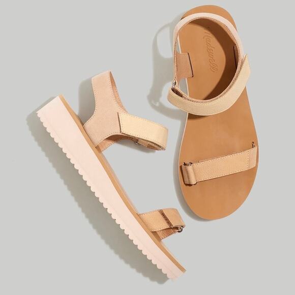 Madewell Shoes - Madewell The Maggie Sandal inColorblock Beige Women’s Size 7.5